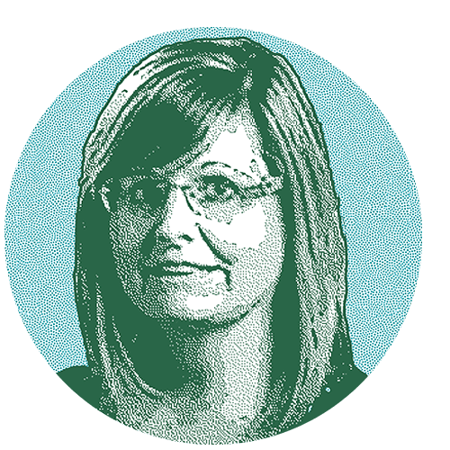 Portrait illustration of Leslie Abarr-Cuenca, Northwest Missouri State University
