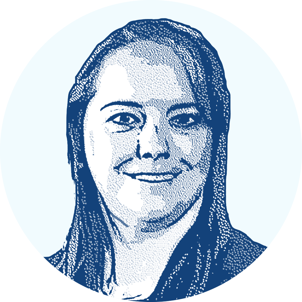 Portrait illustration of Erin Gunnell, Ensign College